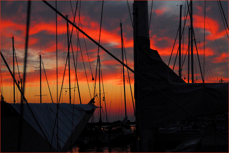 abends im Hafen