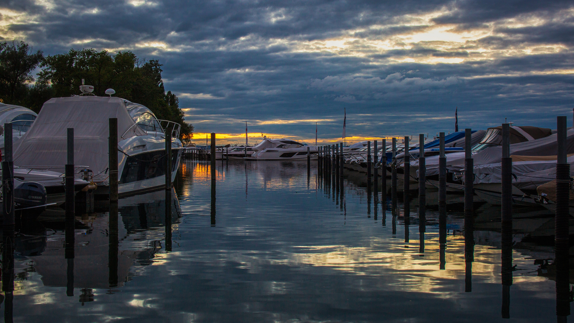 Abends, im Hafen