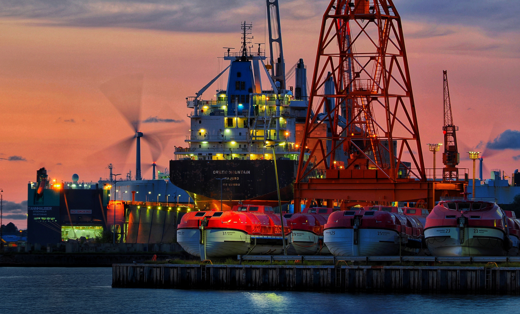 Abends im Hafen 