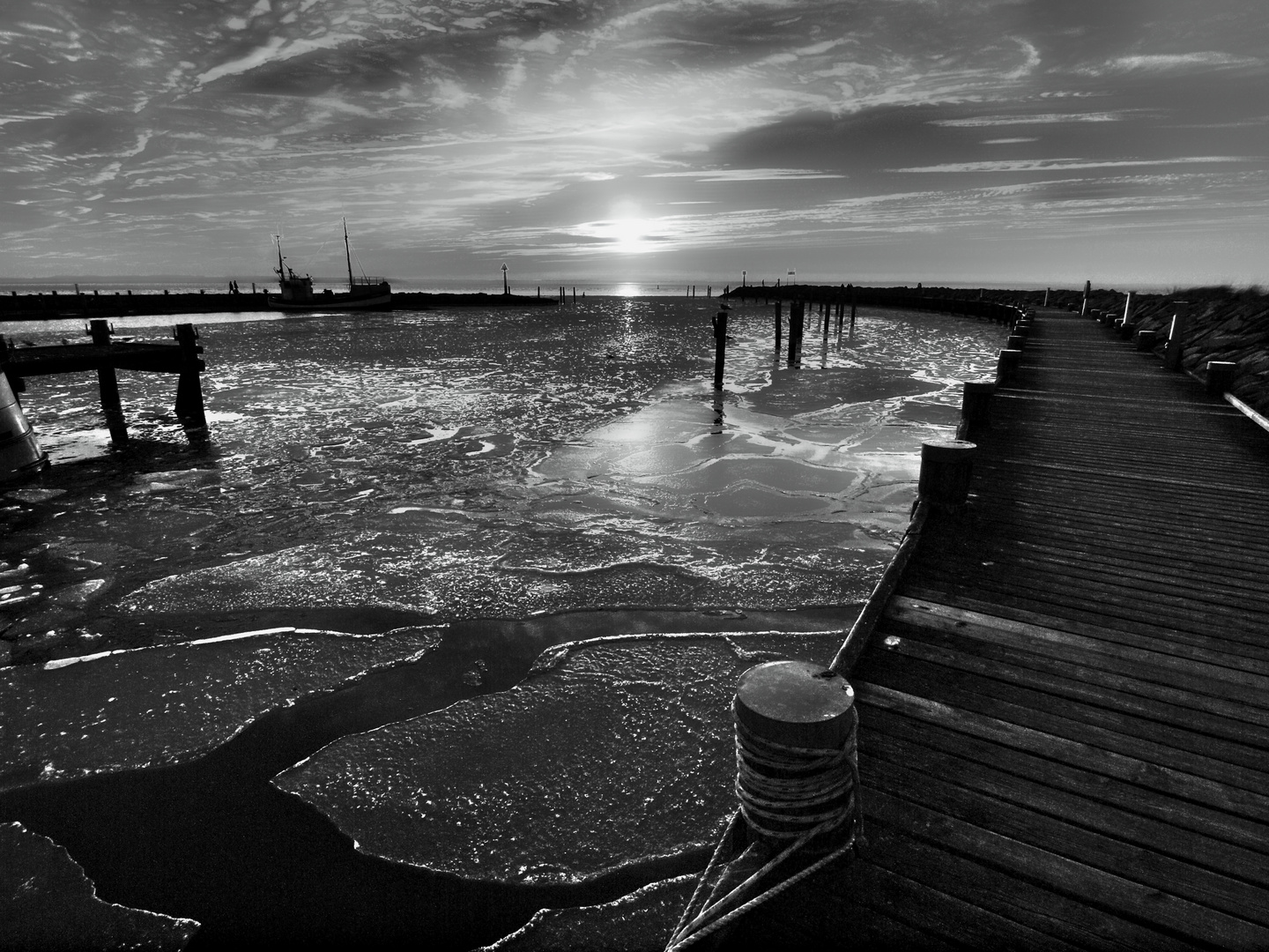 abends im hafen ...