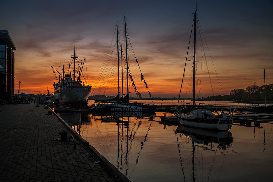 Abends im Hafen nach einem schönen Tag 