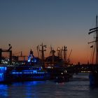 Abends im Hamburger Hafen