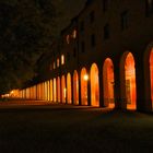 Abends im Hofgarten München und vor der Staatskanzlei 