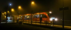 ABENDS IM NEBEL MIT VOLLMOND