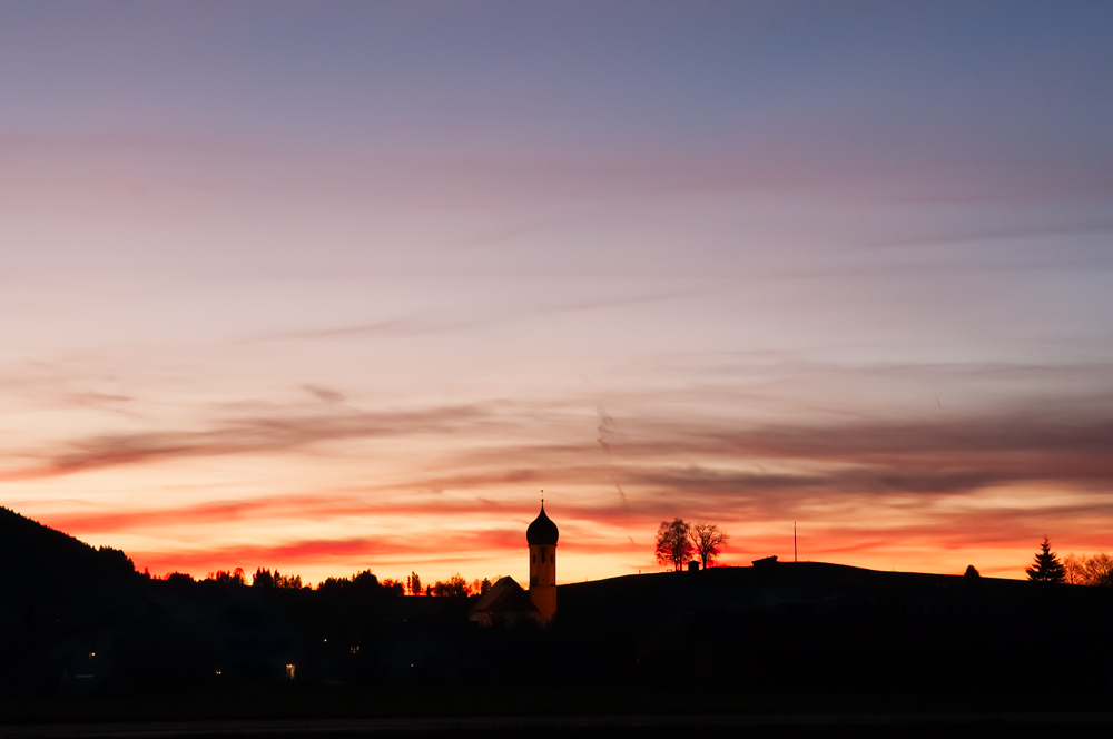 Abends im Ostallgäu ...