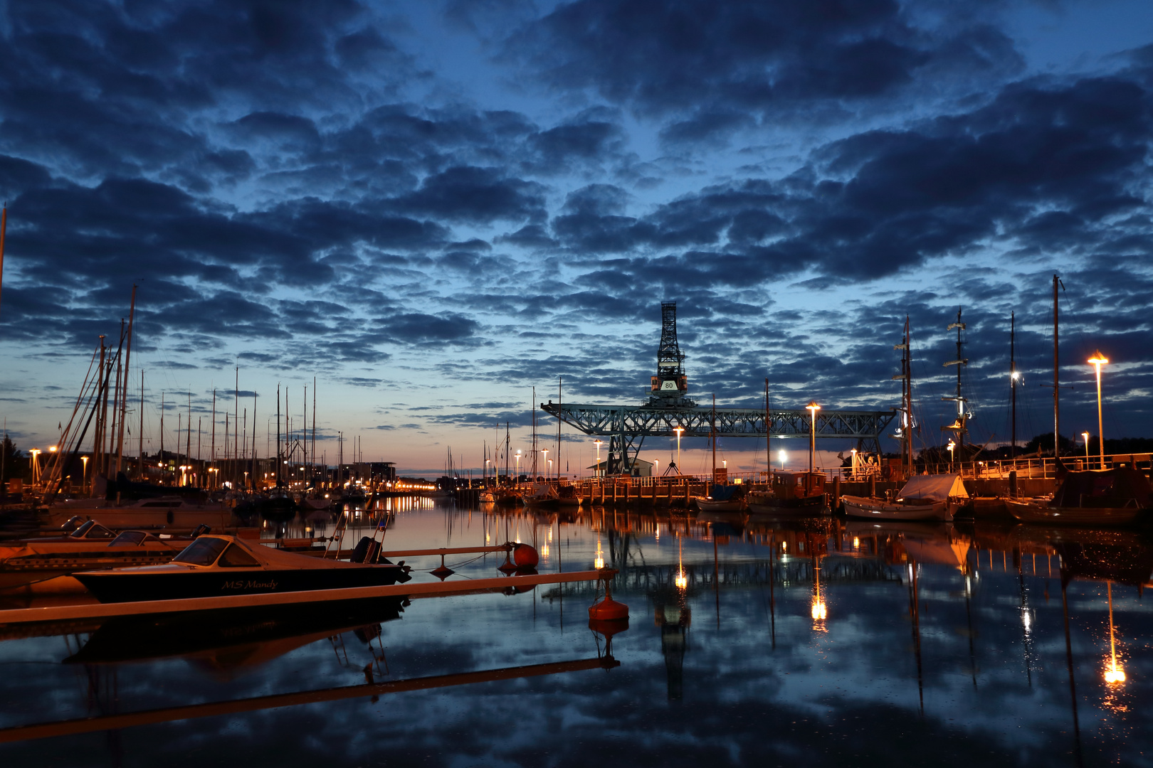 Abends im Rostocker Stadthafen