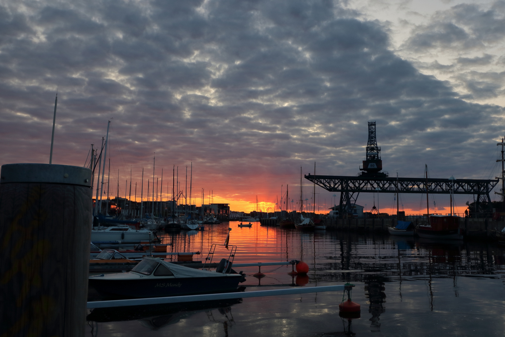 Abends im Rostocker Stadthafen