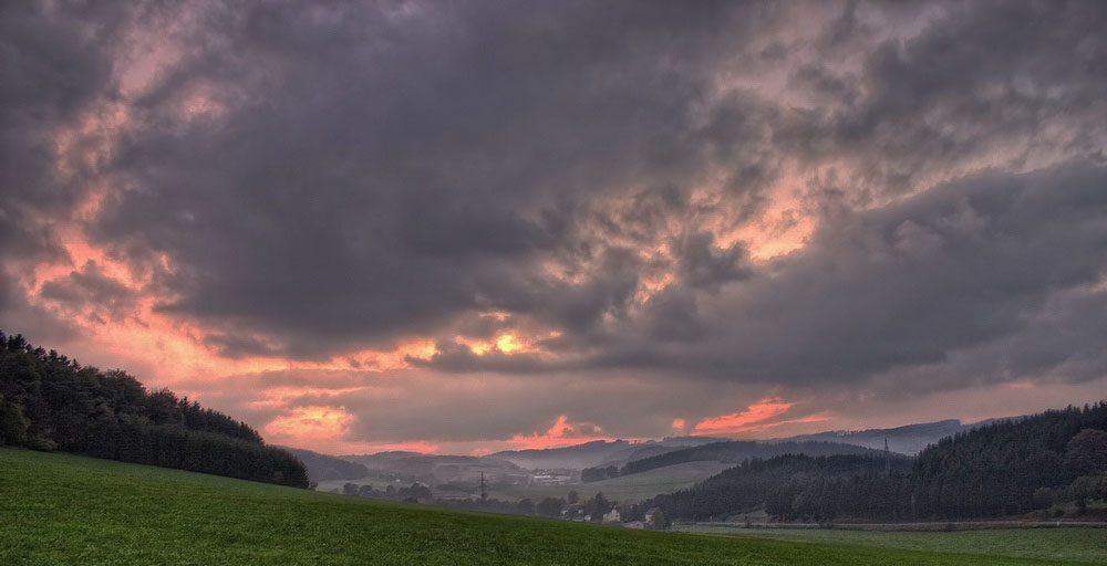 Abends im Sauerland