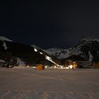 abends im Skigebiet