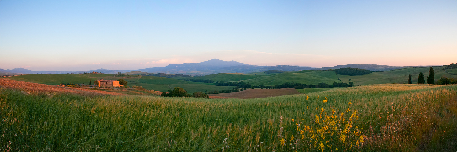 Abends im Val d'Orcia ...