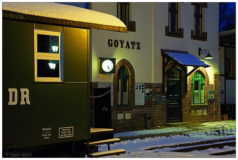 Abends im verschneiten Goyatz