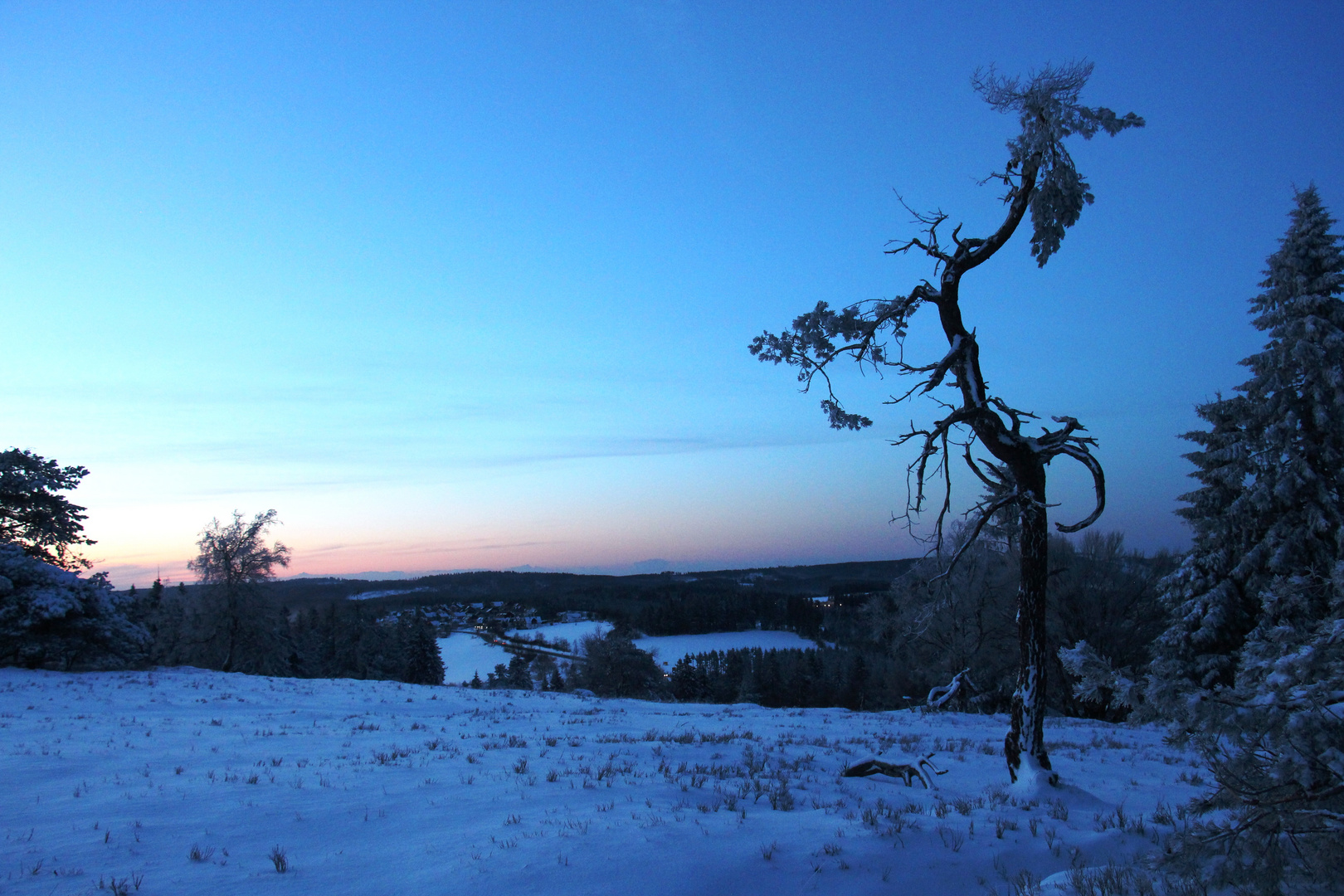 Abends im Winter