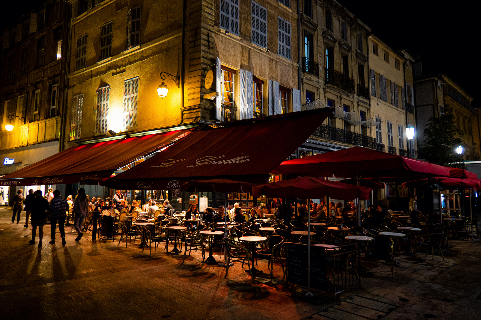 Abends in Aix-en-Provence...