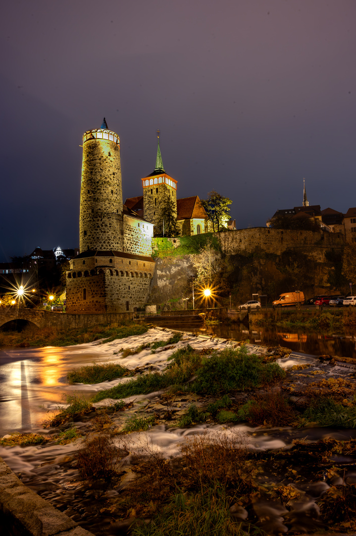 Abends in Bautzen an der Spree 