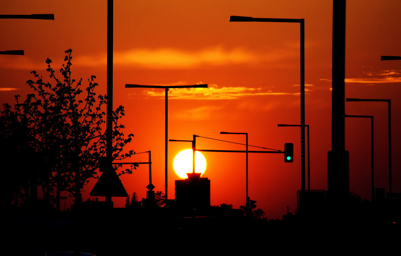 abends in den Straßen