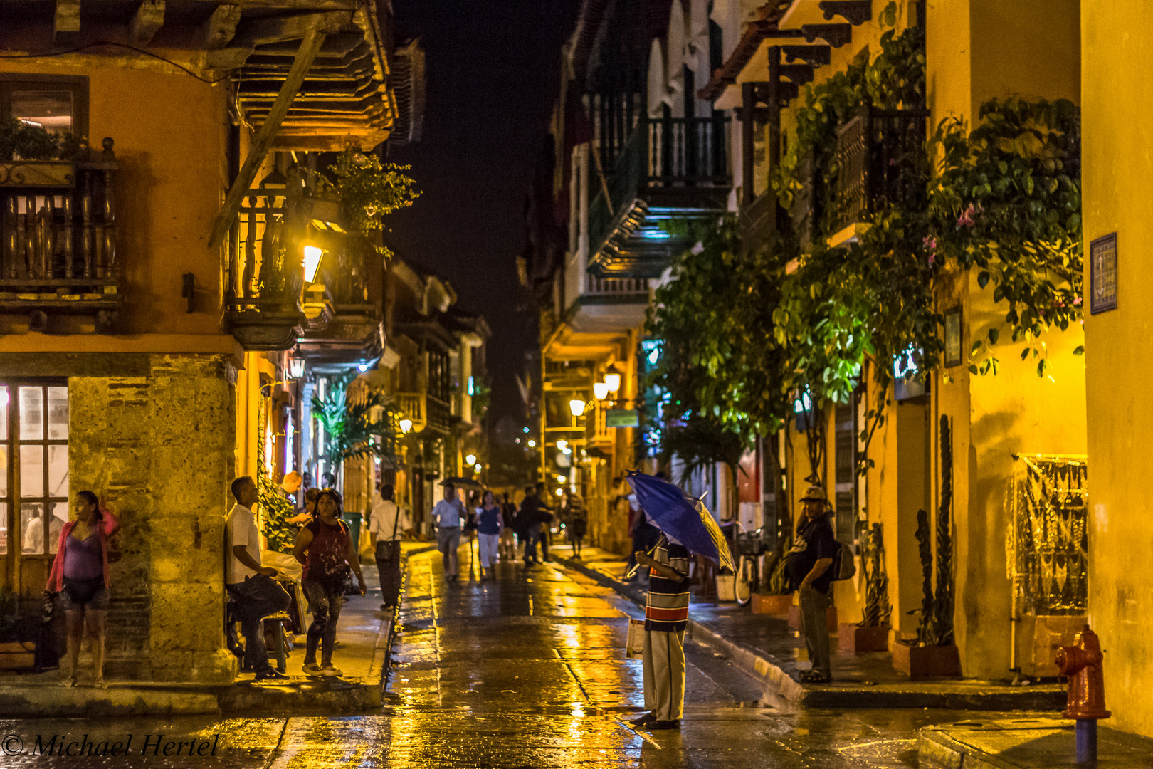 Abends in der Altstadt von Cartagena