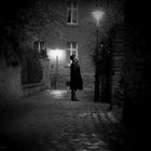 " Abends in der Gasse "