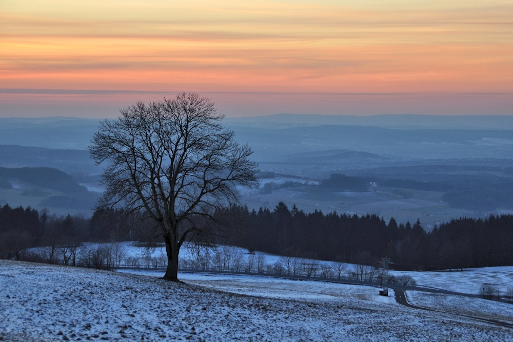 abends in der Rhön