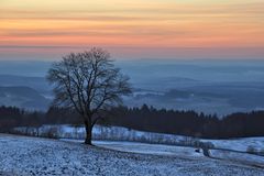 abends in der Rhön