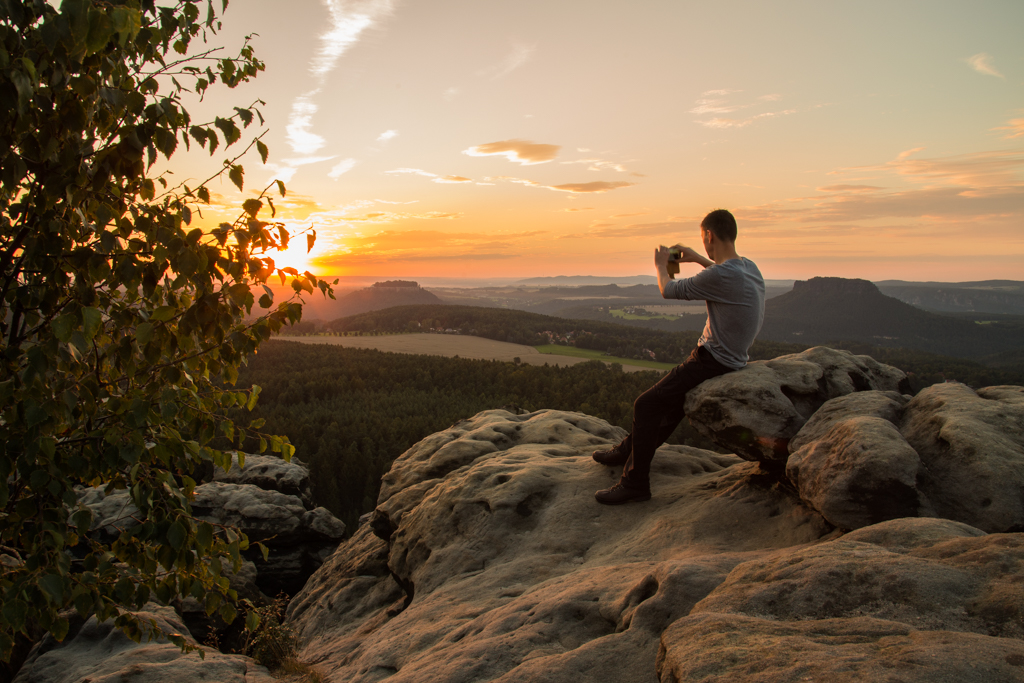 Abends in der sächsichen Schweiz