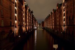 Abends in der Speicherstadt