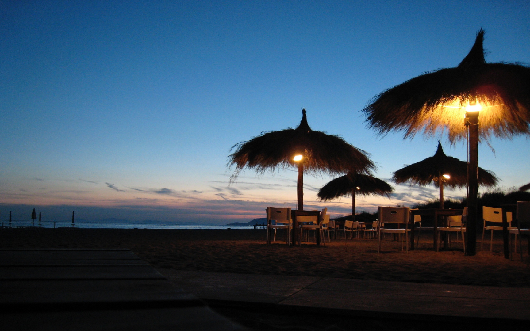 Abends in der Strandbar