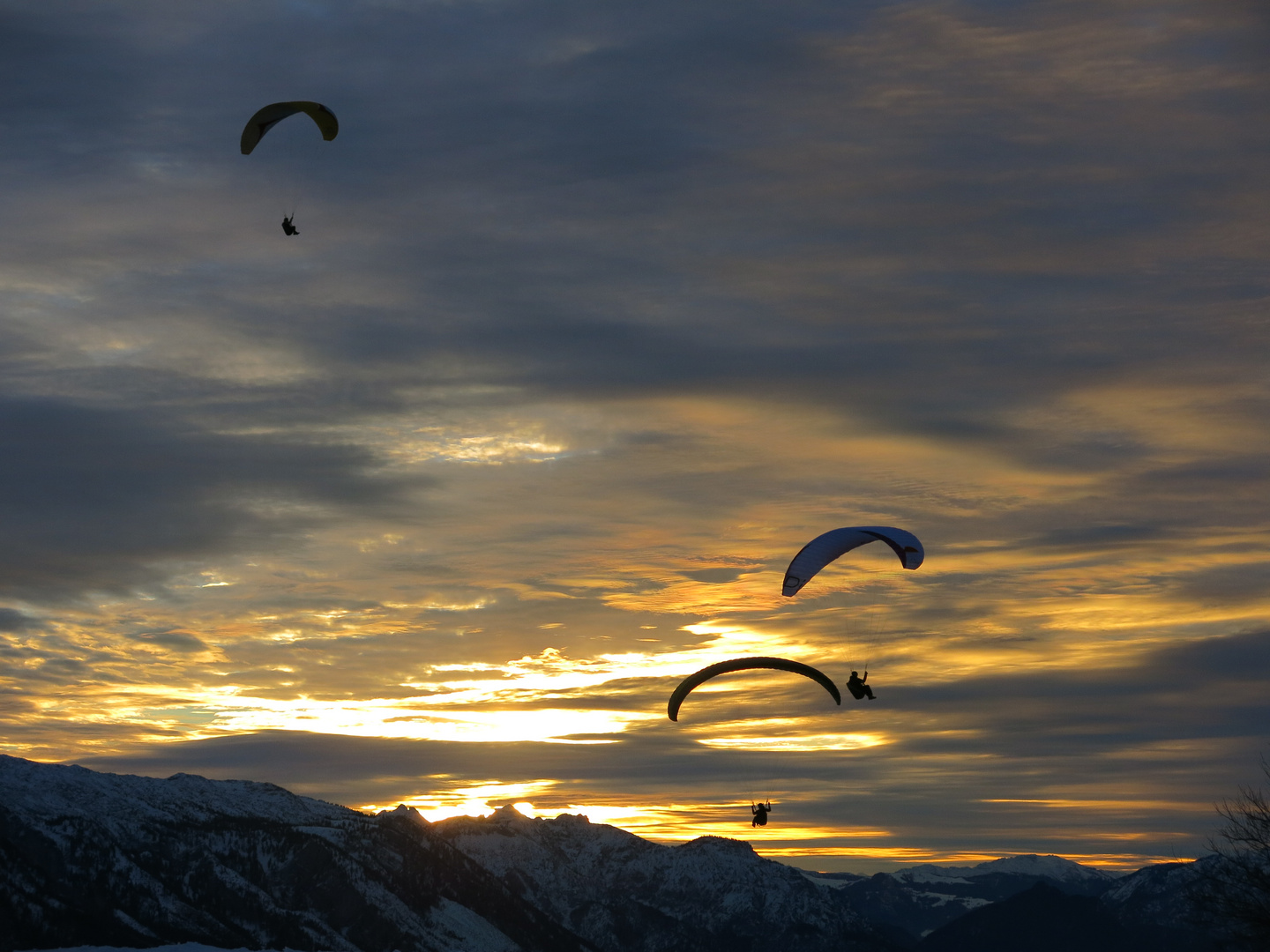 Abends in der Wintersonne