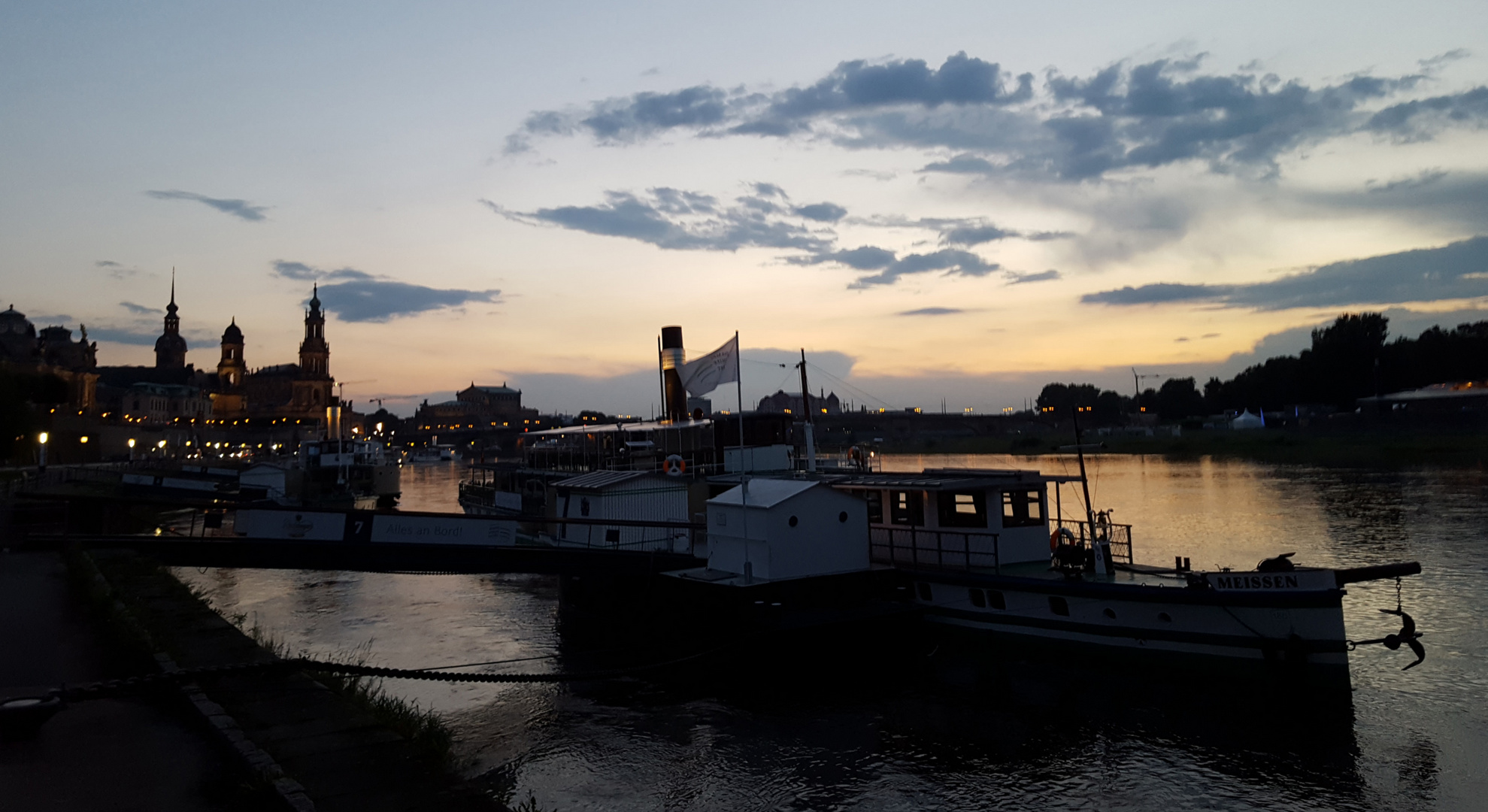 Abends in Dresden