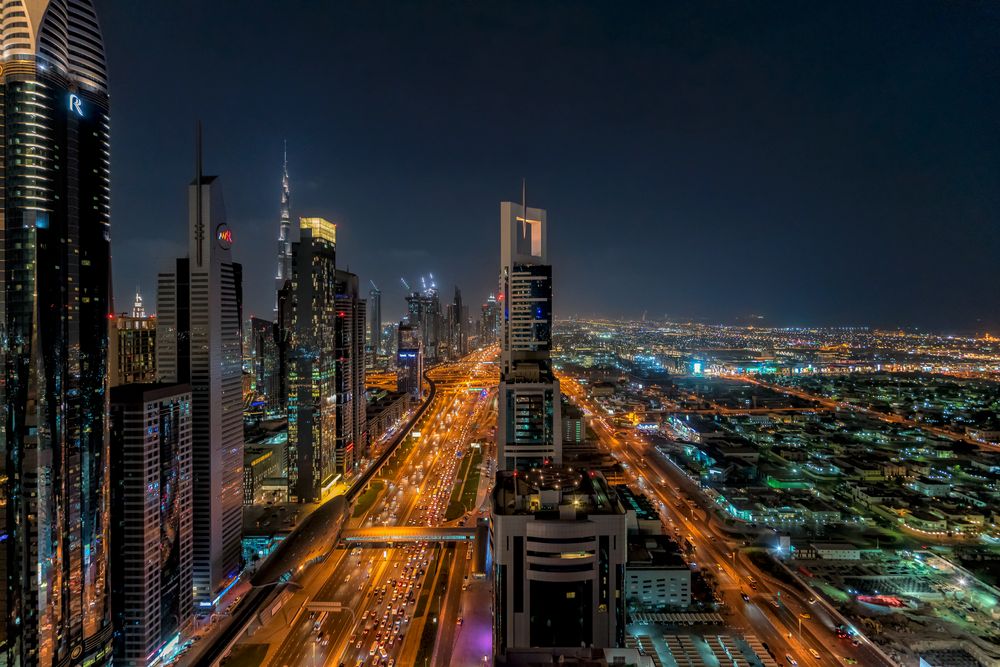 Abends in Dubai