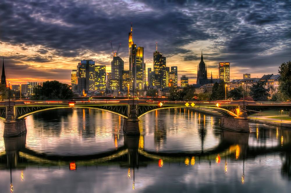 Abends in Frankfurt