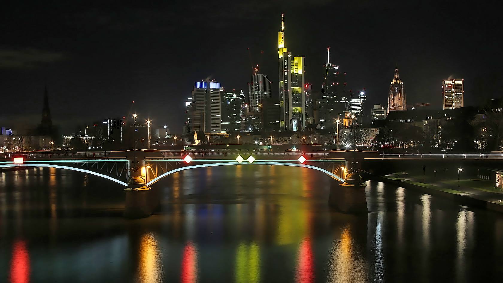 Abends in Frankfurt am Main