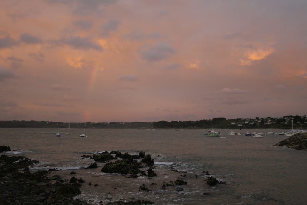 Abends in Frankreich