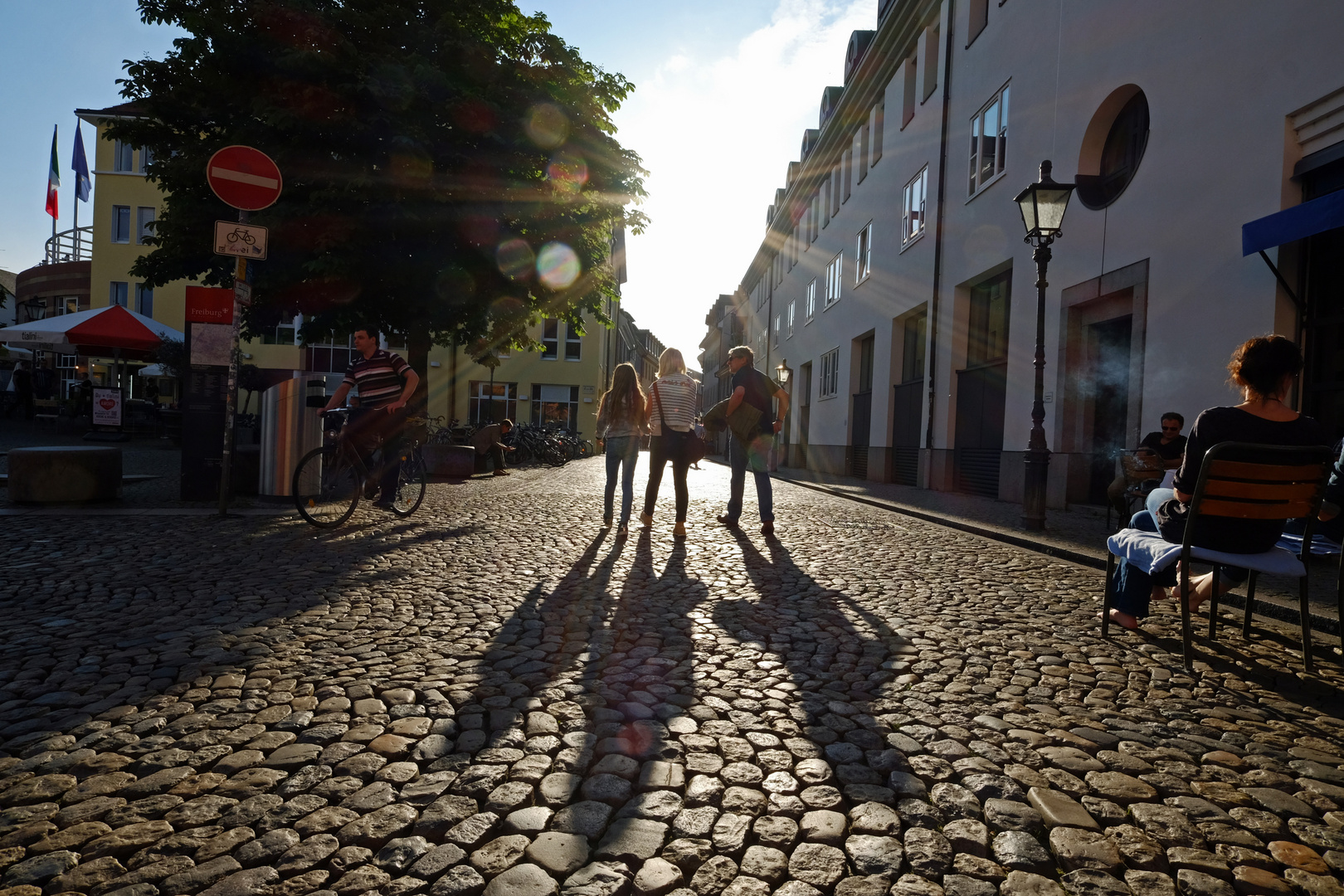 Abends in Freiburg