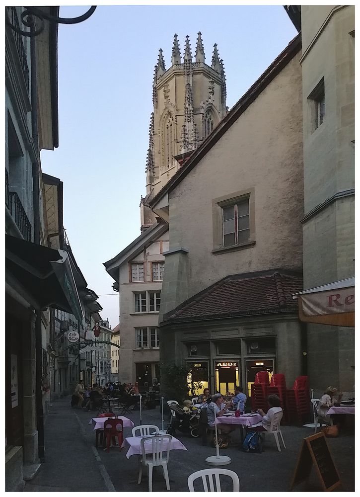 Abends in Fribourg