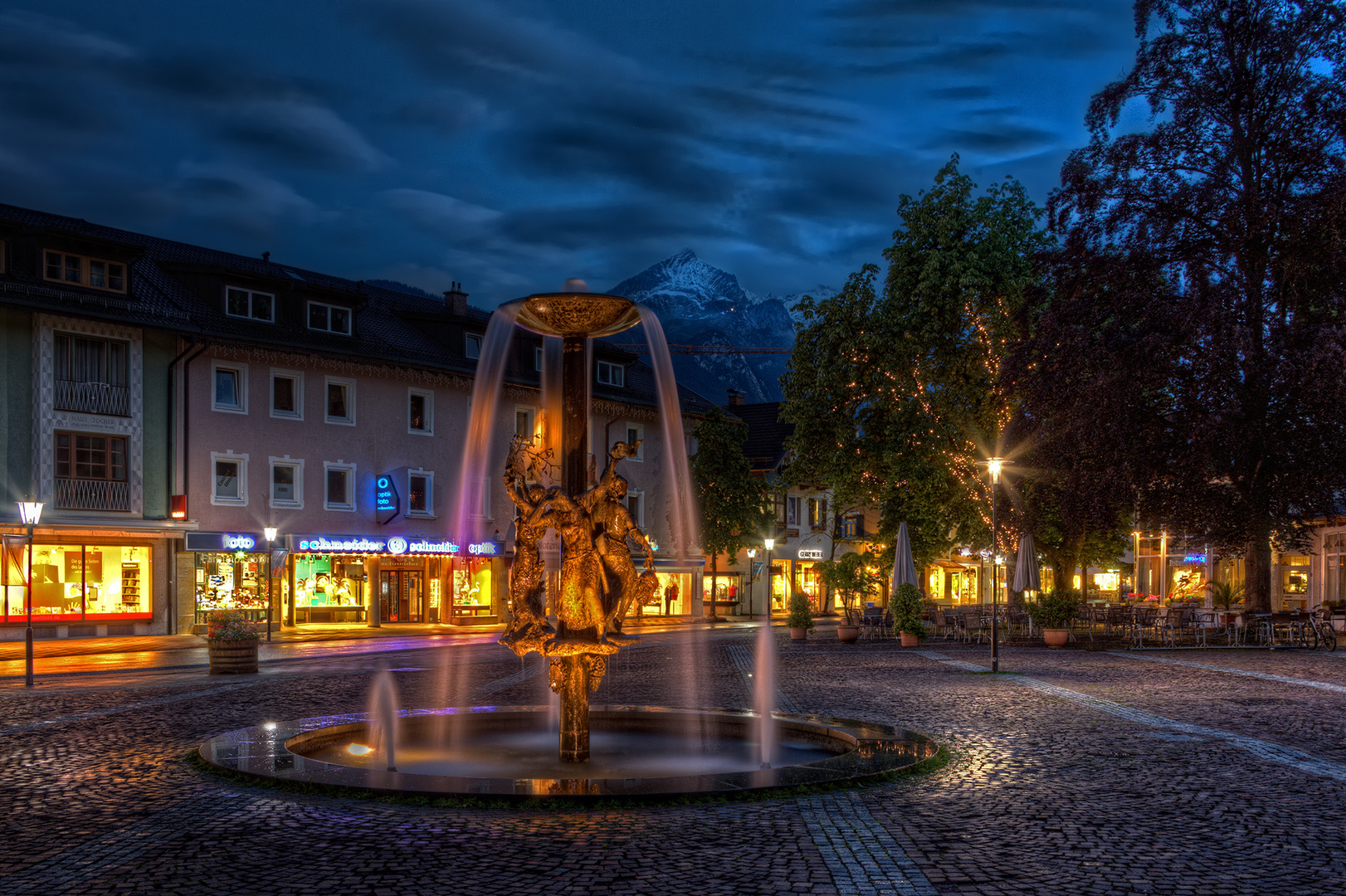 Abends in Garmisch