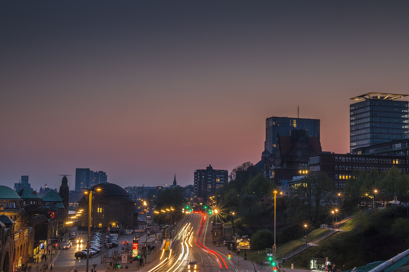 Abends in Hamburg