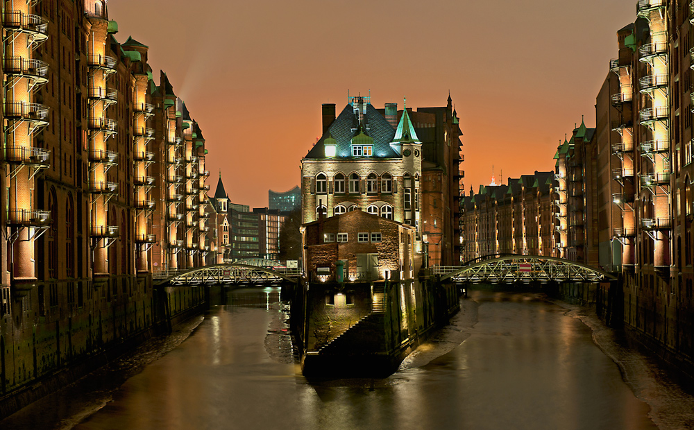 Abends in Hamburg