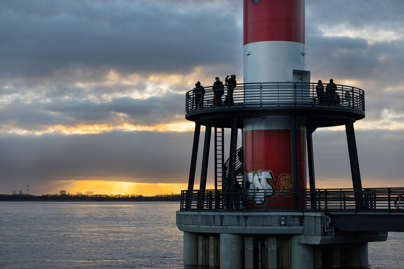 abends in Hamburg Blankenese