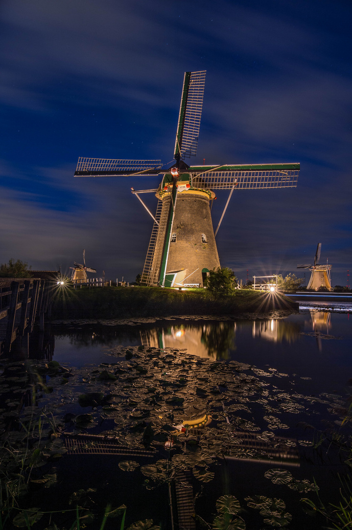 Abends in Kinderdijk