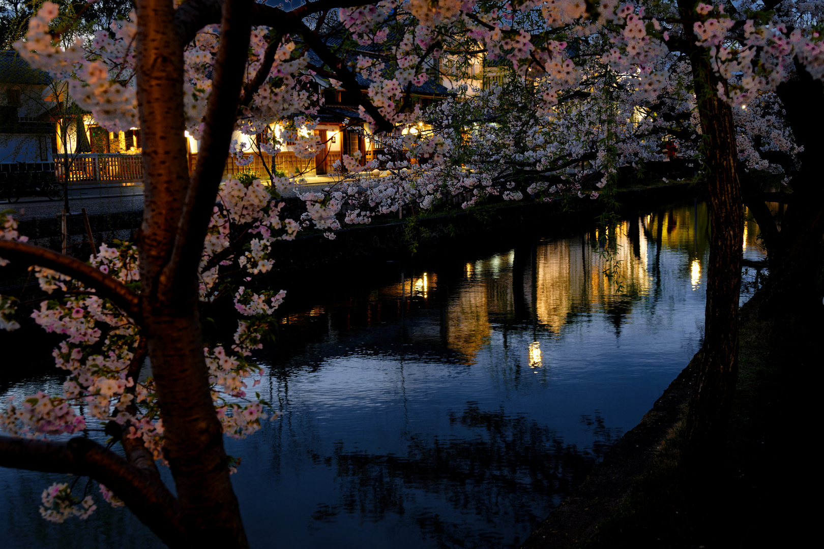 abends in Kurashiki