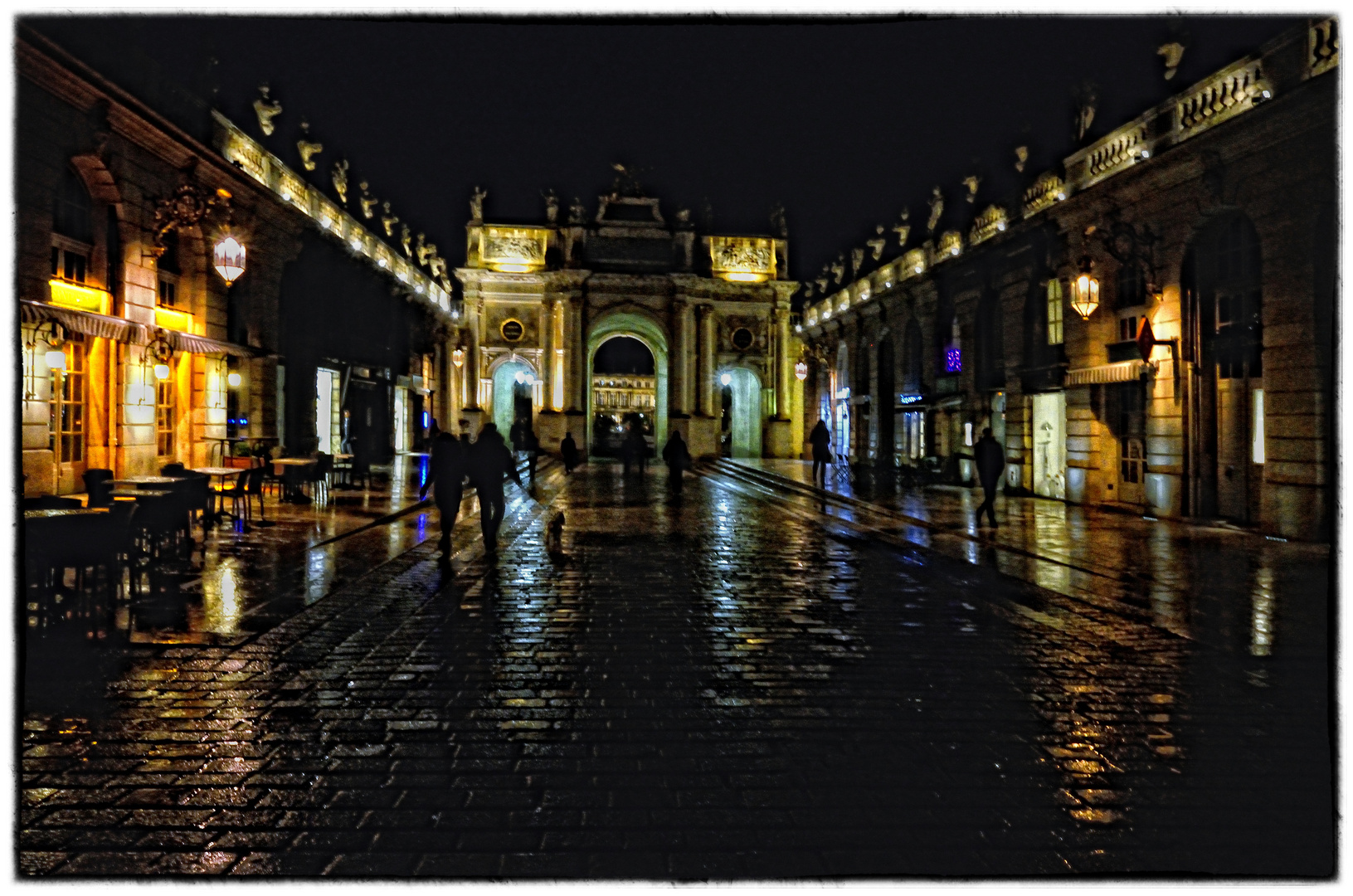 Abends in Nancy... Le soir à Nancy...