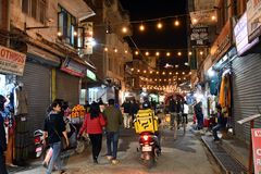 Abends in Nepals Hauptstadt Kathmandu
