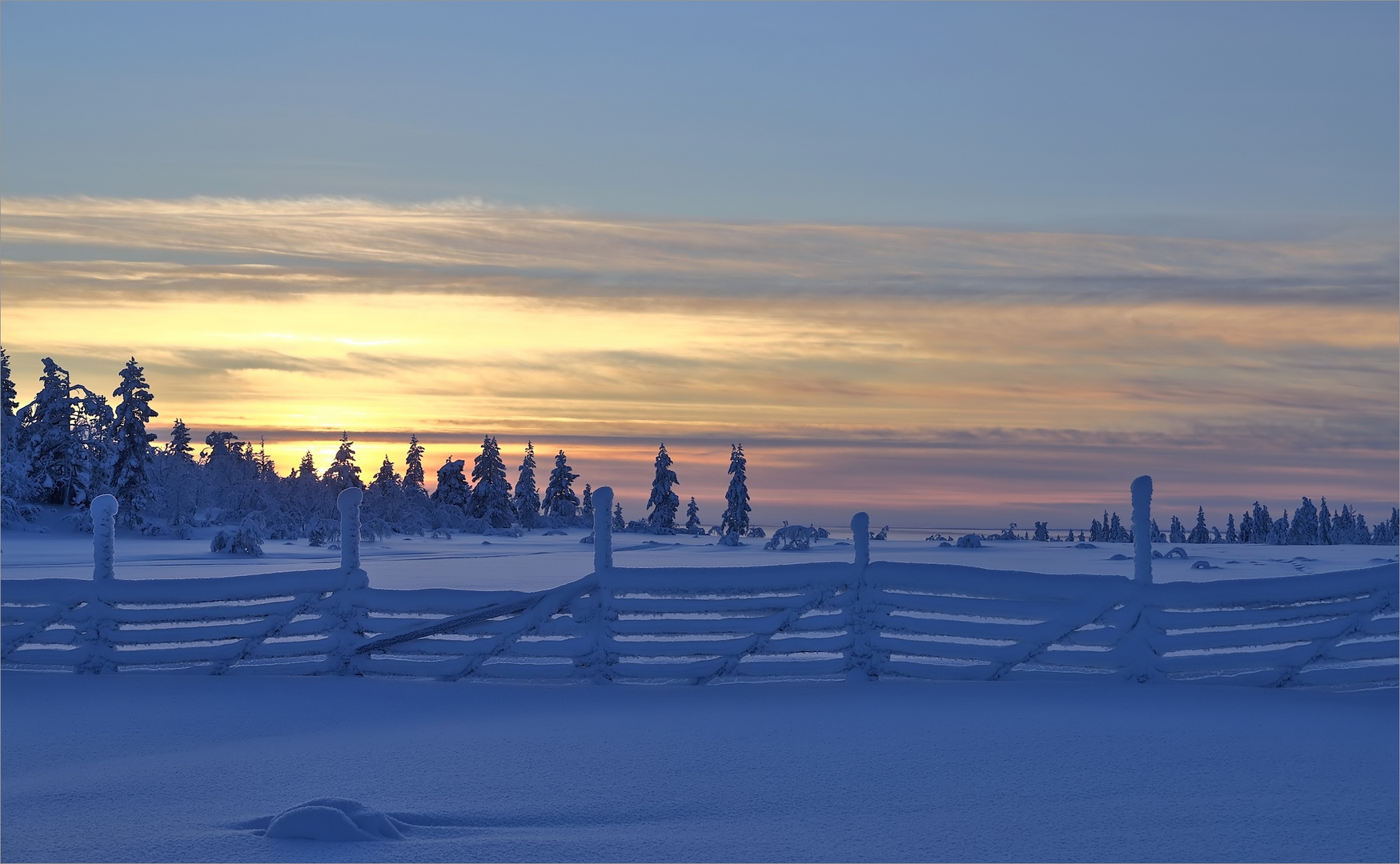 Abends in Nordfinnland