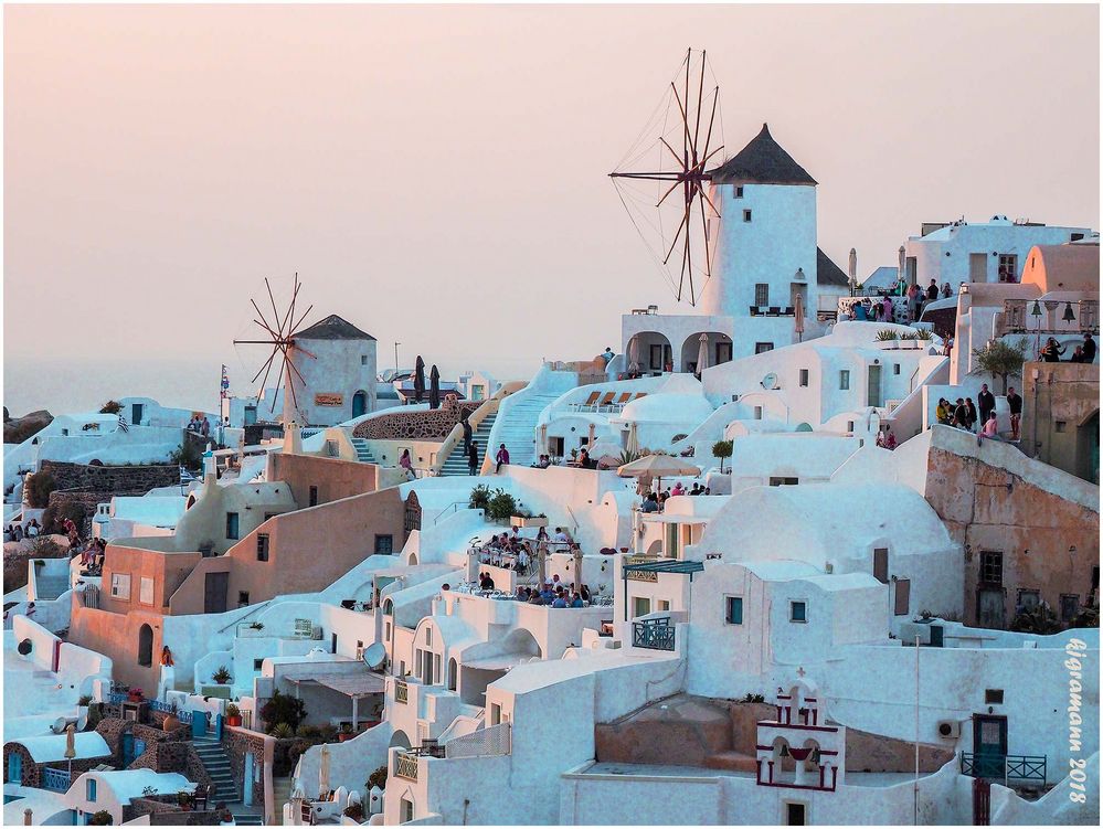 abends in oia.....