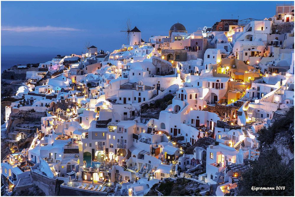 abends in oia.....