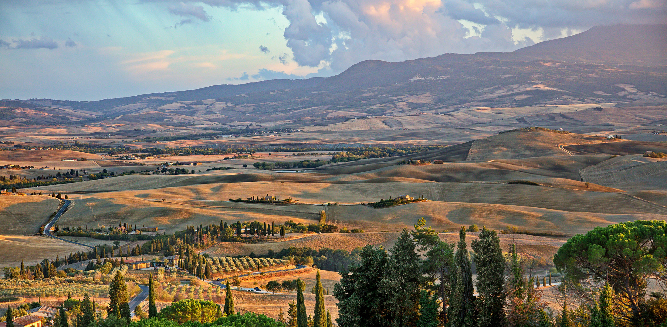 Abends in Pienza - Toskana