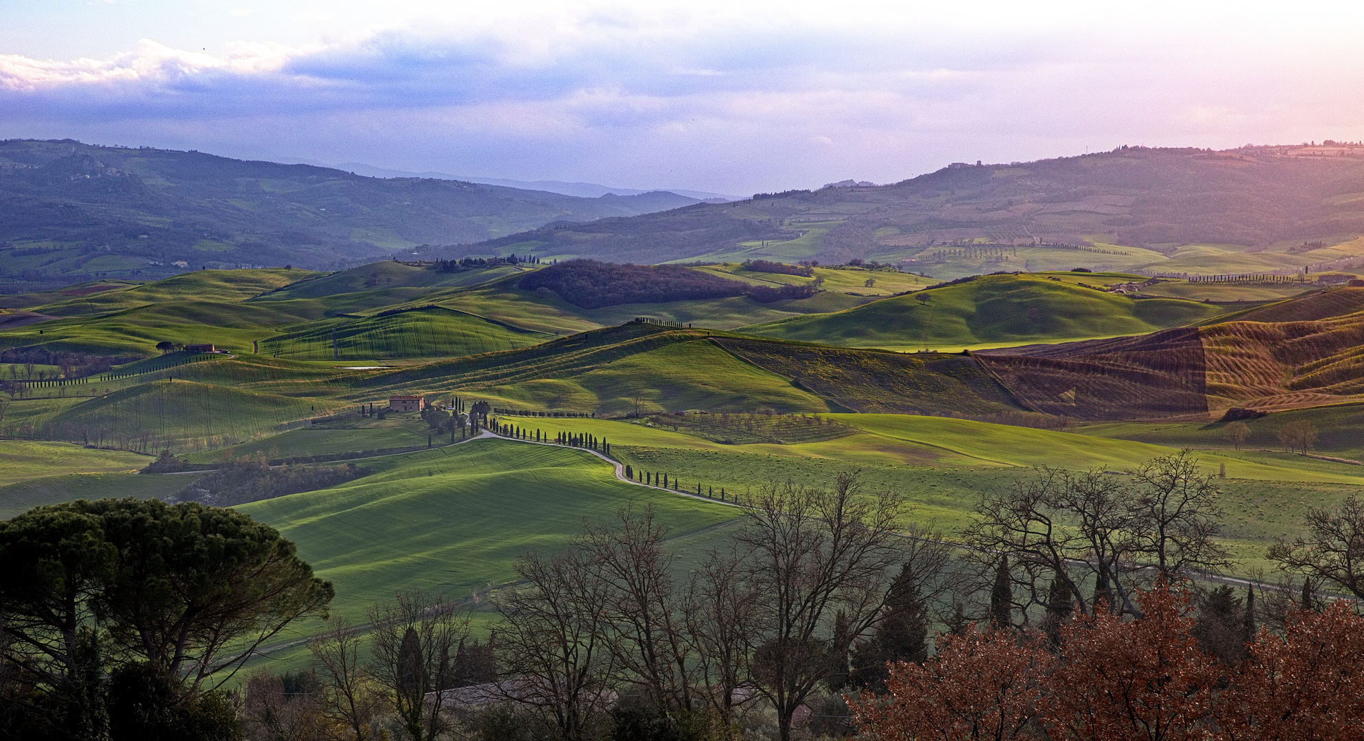 Abends in Pienza - Toskana