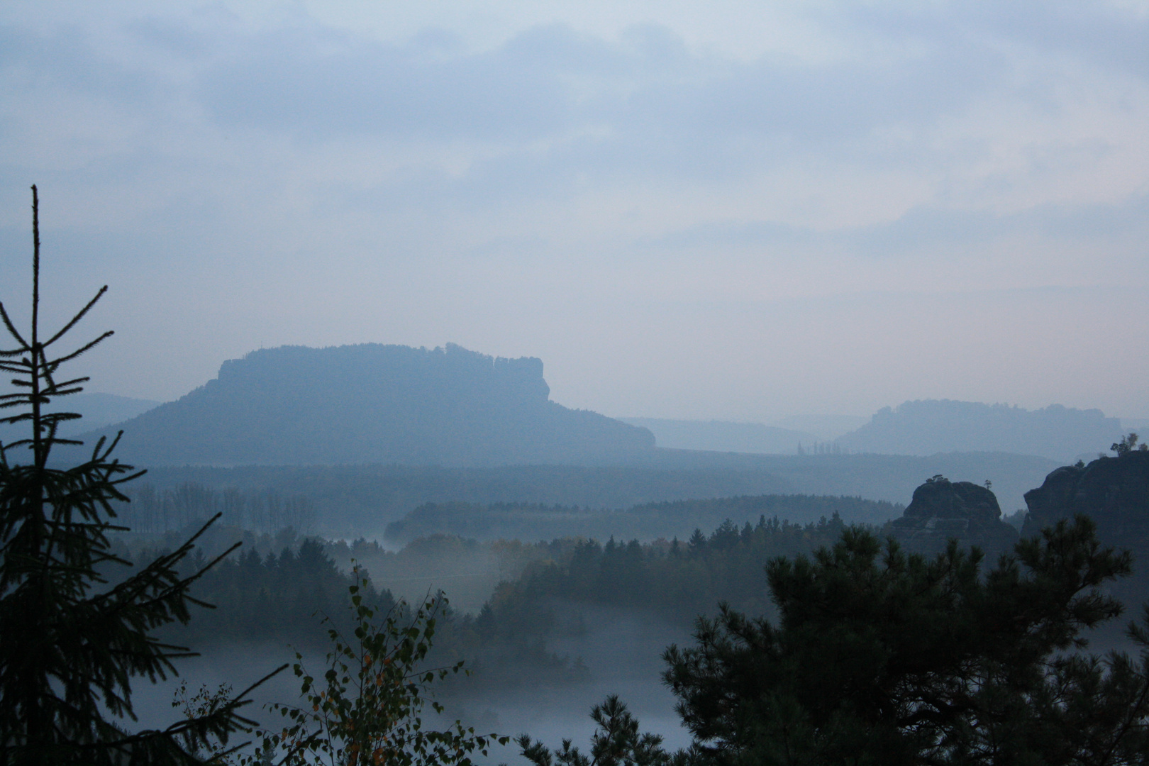 Abends in Sachsen