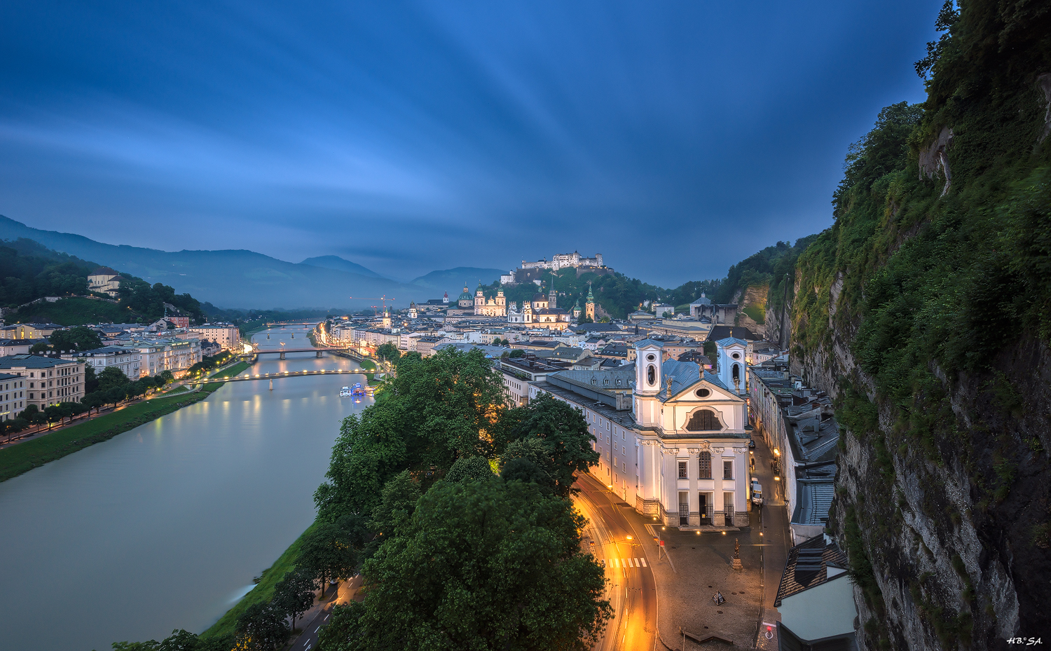 Abends in Salzburg 