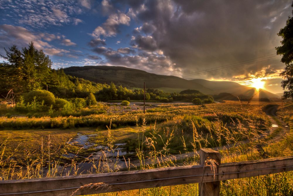 Abends in Schottland